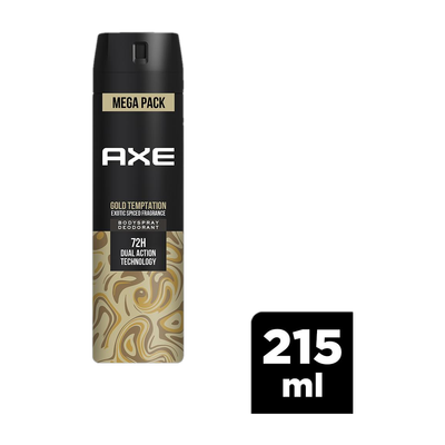 AXE Gold Temptation Long Lasting Bodyspray Deodorant Spray - For Men(215 ml) deal from flipkart AXE Gold Temptation Long Lasting Bodyspray Deodorant Spray - For Men(215 ml) deal from flipkart