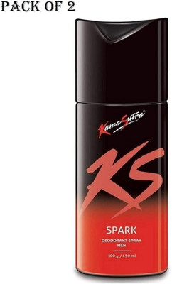 KS SPARK DEO SPRAY 150ML PACK OF 2 Pm Deodorant Spray  -  For Men(300 ml, Pack of 2)