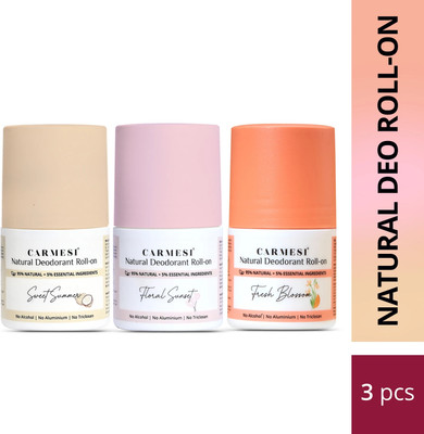 Carmesi a Deodorant Roll-on  -  For Women(150 ml, Pack of 3)