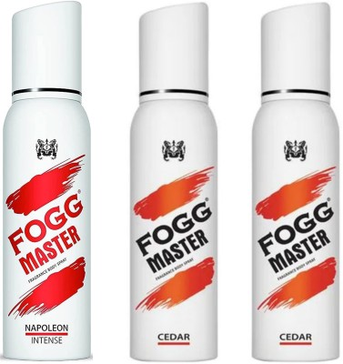 FOGG Master 1p Napoleon & 2p Cedar 120ml body spray Set of 3pc Deodorant Spray  -  For Men & Women(360 ml, Pack of 3)