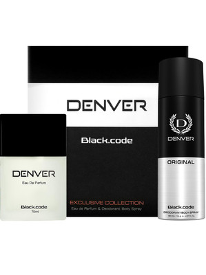 DENVER Blackcode Gift Set (180 ml + 70 ml) Body Spray  -  For Men(250 ml, Pack of 2)