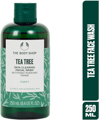 THE BODY SHOP Tea Tree Skin Clearing Facial Wash - Blemish Control & Deep Cleansing Body Mist  -  For Men & Women(250 ml)