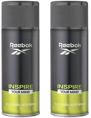 REEBOK Inspire your mind deodorant body spray each pack200 ml Body Spray  -  For Men & Women(200 ml, Pack of 2)