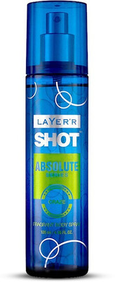LAYER'R Shot - Absolute Series - Craze Deodorant Spray  -  For Men(135 ml)