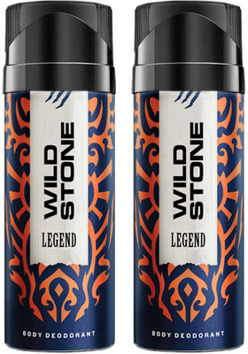 Wild Stone 2 Legend Deodorant Spray  -  For Men(300 ml, Pack of 2)