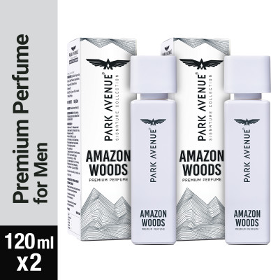 PARK AVENUE Signature Collection - Amazon Woods Premium Perfume Body Spray  -  For Men(240 ml, Pack of 2)