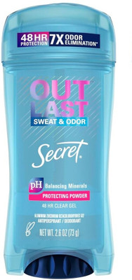 Secret Outlast Clear Gel Antiperspirant & Deodorant Protecting Powder Deodorant Stick  -  For Women(73 g)