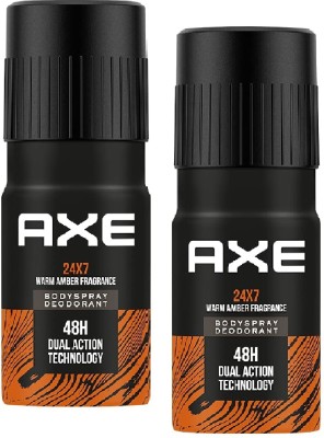 AXE RECHARGE 24X7 LONG LASTING DEODORANT 150 ML PACK OF 2 PCS Deodorant Spray  -  For Men(300 ml, Pack of 2)