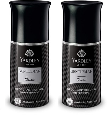 Yardley London (GENTLEMAN CLASSIC Roll-On 50ml) Pack Of 2 A Deodorant Roll-on  -  For Men(100 ml, Pack of 2)