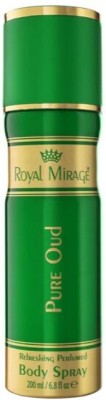 ROYAL MIRAGE Pure Oud Perfumed Body Spray Body Spray  -  For Men & Women(200 ml)