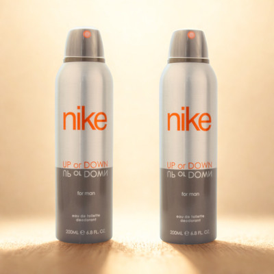 NIKE Up Or Down (2 x 200ml) Deodorant Spray  -  For Men(400 ml, Pack of 2)