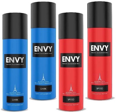 ENVY 1000 DARK+SPEED PERFUME DEODOARANT SPRAY 120MLX4 Deodorant Spray  -  For Men & Women(480 ml, Pack of 4)