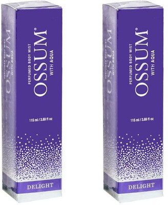 OSSUM Delight body mist deo 115ml each , 2pc OS-2 Body Mist  -  For Women(230 ml, Pack of 2)