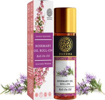 buddha natural Rosemary Essential Oil Roll-on(20ml)-Pure Natural-For Hair Fall, Skin. Deodorant Roll-on  -  For Men & Women(20 ml)