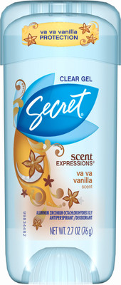 Secret Anti-Perspirant Deodorant Vanilla Clear Gel 2.6oz Deodorant Gel  -  For Women(73 g)