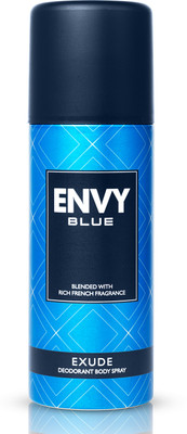 Envy Blue Exude Deodorant Spray  -  For Men(165 ml)