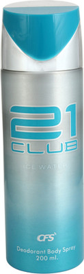 CFS 21 Ice Water Deodorant Spray  -  For Men(200 ml)