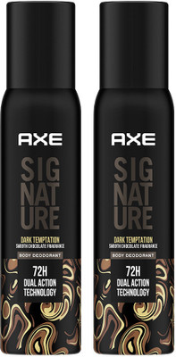 AXE SIGNATURE Dark Temptation Deodorant Spray  -  For Men(400 ml, Pack of 2) deal from flipkart