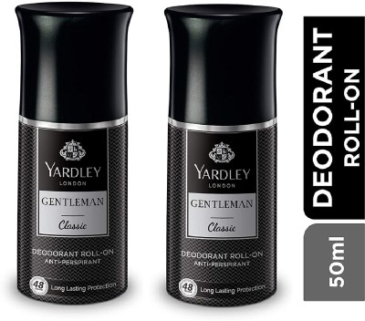 Yardley London (GENTLEMAN CLASSIC Roll-On 50ml) Pack Of 2 D Deodorant Roll-on  -  For Men(100 ml, Pack of 2)