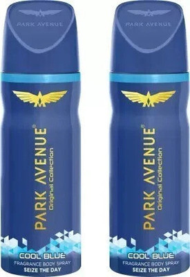 PARK AVENUE Original Collection Cool Blue Fragrance Seize the Day Body Spray Deodorant Spray  -  For Men(300 ml, Pack of 2)