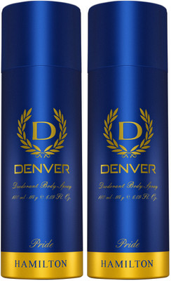 DENVER Pride Combo body Deodorant Spray  -  For Men(360 ml, Pack of 2)