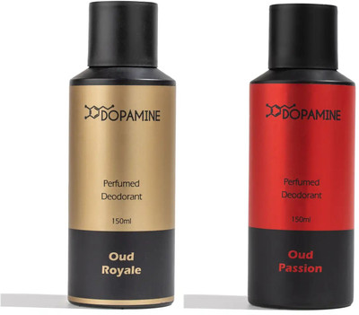 Dopamineshop OUD Royale + Passion Unisex Perfumed Deo Spray| Long Lasting Smell | 150ml x 2 Deodorant Spray - For Men & Women(300 ml, Pack of 2) Dopamineshop OUD Royale + Passion Unisex Perfumed Deo Spray| Long Lasting Smell | 150ml x 2 Deodorant Spray - For Men & Women(300 ml, Pack of 2)