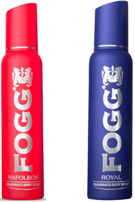 FOGG Napoleon 120ml & Royal 120ml Bodyspray Set of 2 Body Spray  -  For Men & Women(240 ml, Pack of 2)