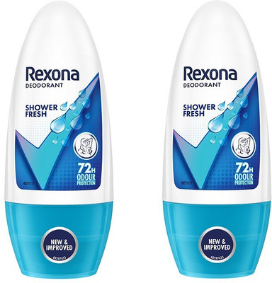 Rexona Shower Fresh Underarm Roll On Deodorant Deodorant Roll-on  -  For Women(100 ml, Pack of 2)
