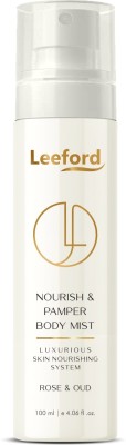 Leeford Nourish & Pamper Body Mist/Deodorant Body Spray with Rose & Oud Fragrance Body Mist  -  For Men & Women(100 ml)