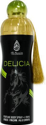 Al-Nuaim Delicia Alcohol-Free Deodorant Deodorant Spray  -  For Men & Women(200 ml)