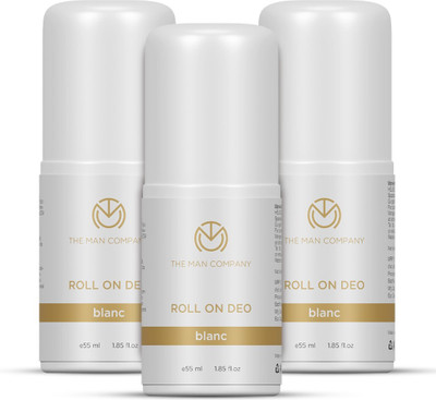 THE MAN COMPANY BLANC Roll On Deo for Men, Pack of 3, 55ml each Deodorant Roll-on  -  For Men(165 ml, Pack of 3)