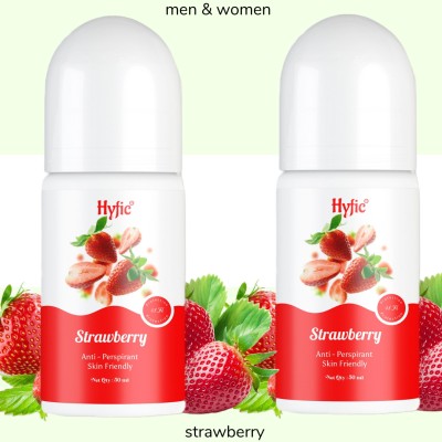 HYFIC Berry Burst: Natural Underarm Whitening Roll-On Deodorant Roll-on  -  For Men & Women(50 ml, Pack of 2)