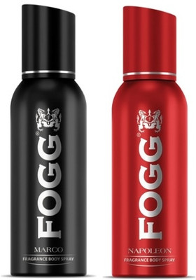 FOGG Marco + Napoleon - 175ml Each (Pack of 2) Body Spray  -  For Men(350 ml, Pack of 2)