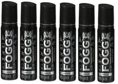 FOGG AMAZE MOBILE POCKET BODY SPRAY FOR MEN AND WOMEN 150ML Body Spray  -  For Men & Women(150 ml, Pack of 6)