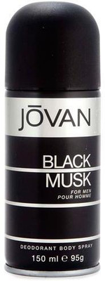 Jovan Black Musk Men Body Spray Deodorant Spray  -  For Men(150 ml)