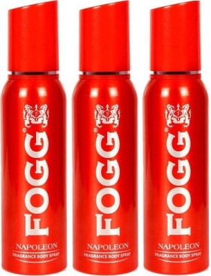 FOGG New Napoleon red Deodorant Spray  -  For Men(120 ml, Pack of 3)