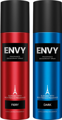 Envy Fairy & Dark Long-Lasting Perfume Deodorant Spray  -  For Men(140 ml, Pack of 2)