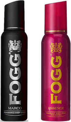 FOGG Marco & Essence 120ml Body Spray Set of 2 Deodorant Spray  -  For Men & Women(240 ml, Pack of 2)