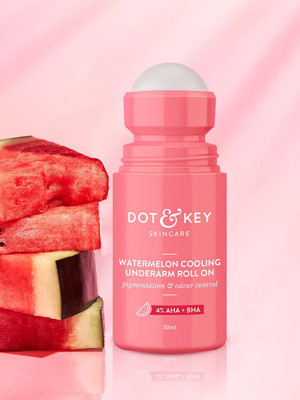 Dot & Key Watermelon Cooling Underarm Roll On,Odour & Sweat Controls ,Smooths Skin Deodorant Roll-on  -  For Men & Women(50 ml)
