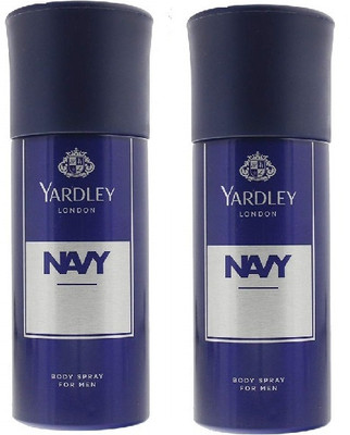 Yardley London 2 Navy Body Spray ( 150ml Each Pack of 2) Body Spray  -  For Men & Women(300 ml, Pack of 2)