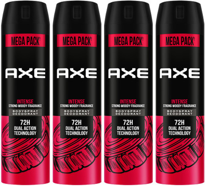 AXE Intense Body Spray - For Men(860 ml, Pack of 4)
