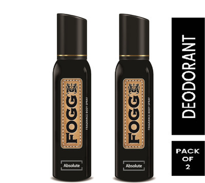 FOGG Absolute Body Spray  -  For Men(150 ml, Pack of 2)