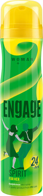Engage Spirit for Her, Cheerful & Jolly, Skin Friendly, 150ml Deodorant Spray  -  For Women(150 ml)