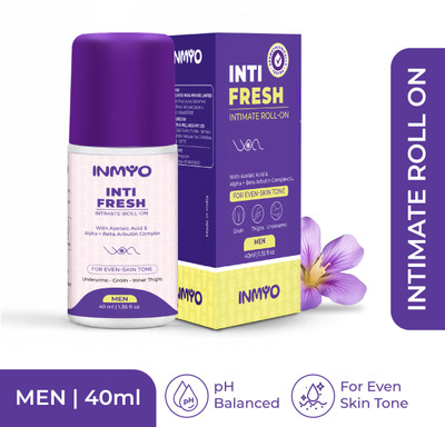 INMYO Inti Fresh Brightening Roll-On for Men for Dark Groin & Inner Thighs Deodorant Roll-on - For Men(40 ml)