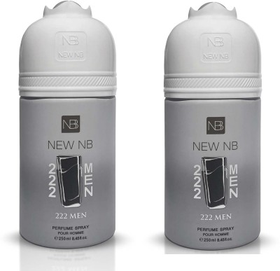 NEW NB 222 men perfume spray 250 ml (pack of 2) Body Spray  -  For Men(500 ml, Pack of 2)