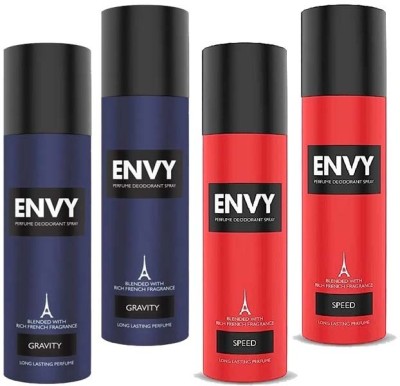 ENVY 1000 GRAVITY+SPEED PERFUME DEODORANT SPRAY 120MLX4 Deodorant Spray  -  For Men(480 ml, Pack of 4)