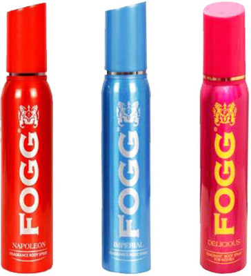 FOGG NAPOLEAN+ DELICIOUS+IMPERIAL (120ml Each Deo) Body Spray  -  For Men & Women(120 ml, Pack of 3)