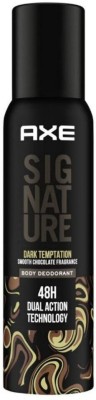 AXE Signature Dark Temptation Dark Chocolate, Dual Action Technology, No Gas Deodorant Spray  -  For Men(122 ml)