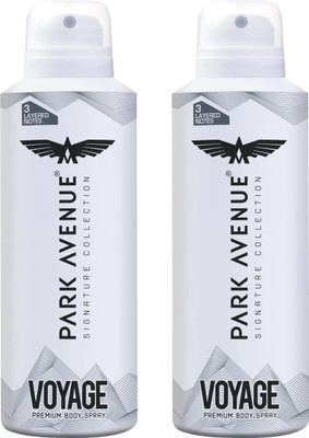 PARK AVENUE Voyage Deodorant Spray  -  For Men(300 ml, Pack of 2)