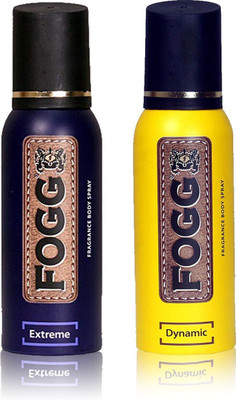 FOGG Combo of Dynamic 150ml + Extreme 150ml deodorant spray for men Body Spray  -  For Men(300 ml, Pack of 2)